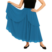 Chiffon 2 Layer Belly Dance Skirt | Flowy Fancy Costume S-5XL C75