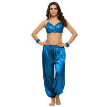 Satin Belly Dance Harem Pants | Flowy Trousers S-3XL | 41 Colors S10