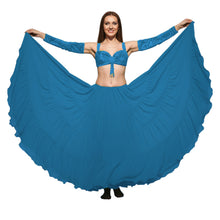 25 Yard 4-Tier Chiffon Belly Dance Skirt | Extreme Volume Sheer Dancewear C7