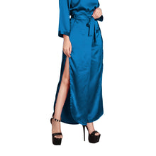 Violet Red Satin Self Tie Palazzo, striking flowy pants.