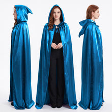 Satin Halloween Hooded Robe Cape – Costume, Cosplay & Party Wear S151