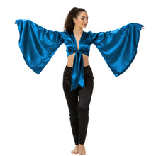 Satin Belly Dance Top | Self-Tie Choli Haut S-3XL | 41 Colors S37