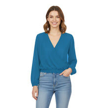 Chiffon V Neck Cover Top | Sheer Flowy Blouse S-5XL | 30 Colors C53