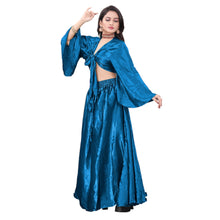 Satin Belly Dancing Skirt Top Set S76-Regular Size 3