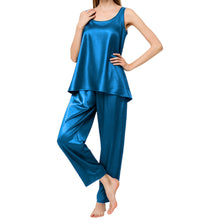 Satin Night wear Top + Palazzo S21  - Regular Size 3