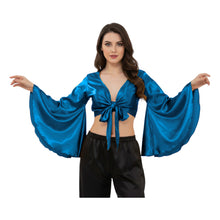 Satin Belly Dance Top | Self-Tie Choli Haut S-3XL | 41 Colors S29