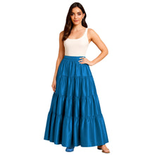 32-Yard 4 Tier Belly Dance Satin Skirt – Flowing, Elegant & Stage-Ready S30-3