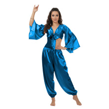 Satin Belly Dance Harem & Top Set | Full Costume S-3XL | 41 Colors S40