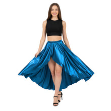 Satin Asymmetrical Wrap Skirt | High-Low Flow S-3XL | 41 Colors S72