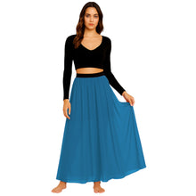 Chiffon Half Circle Belly Dance Skirt | S-5XL, 30 Colors | Flowy Maxi C32