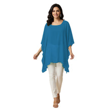Chiffon Kaftan Top | Flowy Tunic Blouse S-5XL | 30 Colors C76
