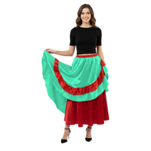 Satin Half Circle Belly Dance Skirt | Elegant Flow S-3XL | 41 Colors S71