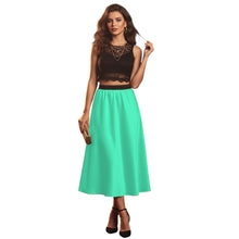 Satin Belly Dance Midi Skirt | Elegant Flow Costume S-3XL | 41 Colors S24