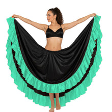 Satin 12 Yard Skirt w/ Frill | Full Volume Dance S-3XL | 41 Colors S22
