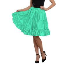 Fosse Satin Ruffle Party Mini, unique satin shade three-layer skirt.