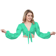 Bliss Satin Belly Dance Choli, dreamy ruffle dance top.