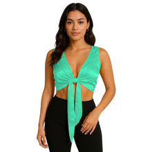 Bliss Satin Sleeveless Belly Dance Choli, dreamy ruffle dance top.