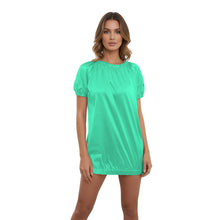 Satin Round Neck T-Shirt | Silky Short Sleeve Top S-3XL | 41 Colors S106