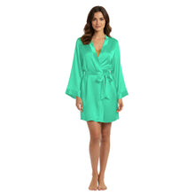 Satin Night Wear Bathrobe | Luxurious Kimono Robe S-3XL | 41 Colors S104