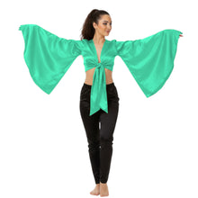 Satin Belly Dance Top | Self-Tie Choli Haut S-3XL | 41 Colors S37