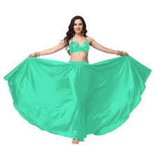 Satin Full Circle Belly Dance Skirt | 360° Flow Gown S-5XL S69