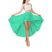 Satin Asymmetrical High-Low Skirt | Flowy Maxi S-5XL | 41 Colors S74