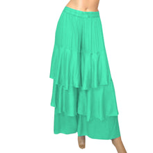 Satin Belly Dance 3 Layer Satin Palazzo Pants S97 - Regular Size 3