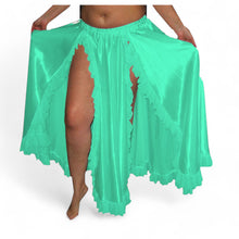 Women Belly Dance Satin 2 Side slite  Skirt S102- Regular Size 3