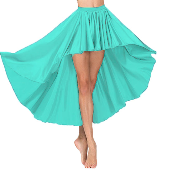 Satin  Asymmetrical Skirt S74 - Regular Size 3