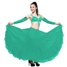 16 Yard 4-Tier Chiffon Belly Dance Skirt | Tribal Fusion Gypsy Full Flow C4