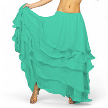 Chiffon 5 layer Belly Dance Skirt C25  - Regular Size 2