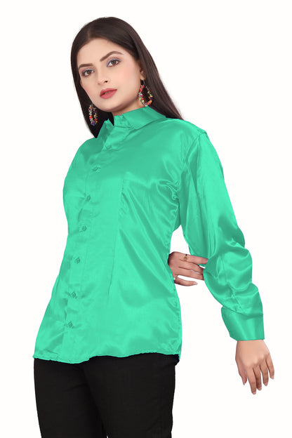 Satin Solid Casual Shirt S81 - Regular Size 3