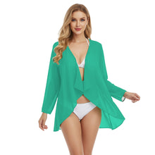Chiffon Swimwear Cover Up Jacket | Sheer Beach Shrug S-5XL C77