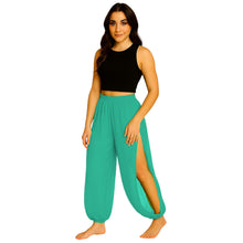 Sheer Chiffon Harem Yoga Pant | Flowing Belly Dance & Layering Trouser Side Cut harem Pant C19