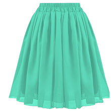 Flowy Chiffon Mini Skirt - High-Waist Pleated Party & Cocktail Wear C27