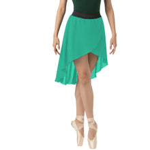 Chiffon High-Low Ballet Skirt | Asymmetrical Dance Wrap Skirt for Women | 30 Colors, S-5XL C41