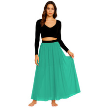 Chiffon Half Circle Belly Dance Skirt | S-5XL, 30 Colors | Flowy Maxi C32