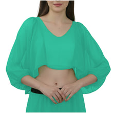 Shimmering Golden Full Flair Ruffle Sleeve Belly Dance Top, festive stretch fit top.