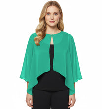 Chiffon Sheer Peplum Top | Flowy Blouse S-5XL | 30 Colors C48