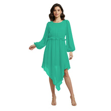 Chiffon Long Asymmetrical Dress | One Peace Party Gown S-5XL C55