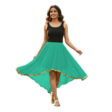 Chiffon High-Low Belly Dance Skirt | Designer Asym Flow S-5XL C66