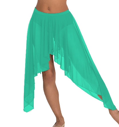 Belly Dance Side Assym sheer Skirt C44 - Regular Size 2