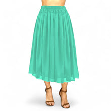 Max Flow Chiffon Full Circle Skirt with Lining | 30 Colors S-5XL
