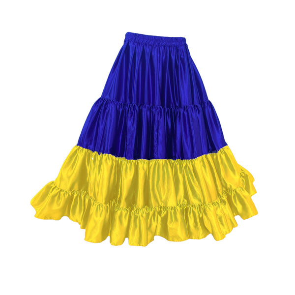 UKRAINE Flag Skirt satin 25 yard multi color Skirt S31