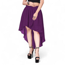 Chiffon Asymmetrical High-Low Skirt | Modern Dance, Lyrical, Belly Dance Fusion C9