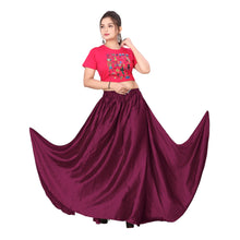 Satin Belly Dance Full Circle Skirt S8-Regular Size 3