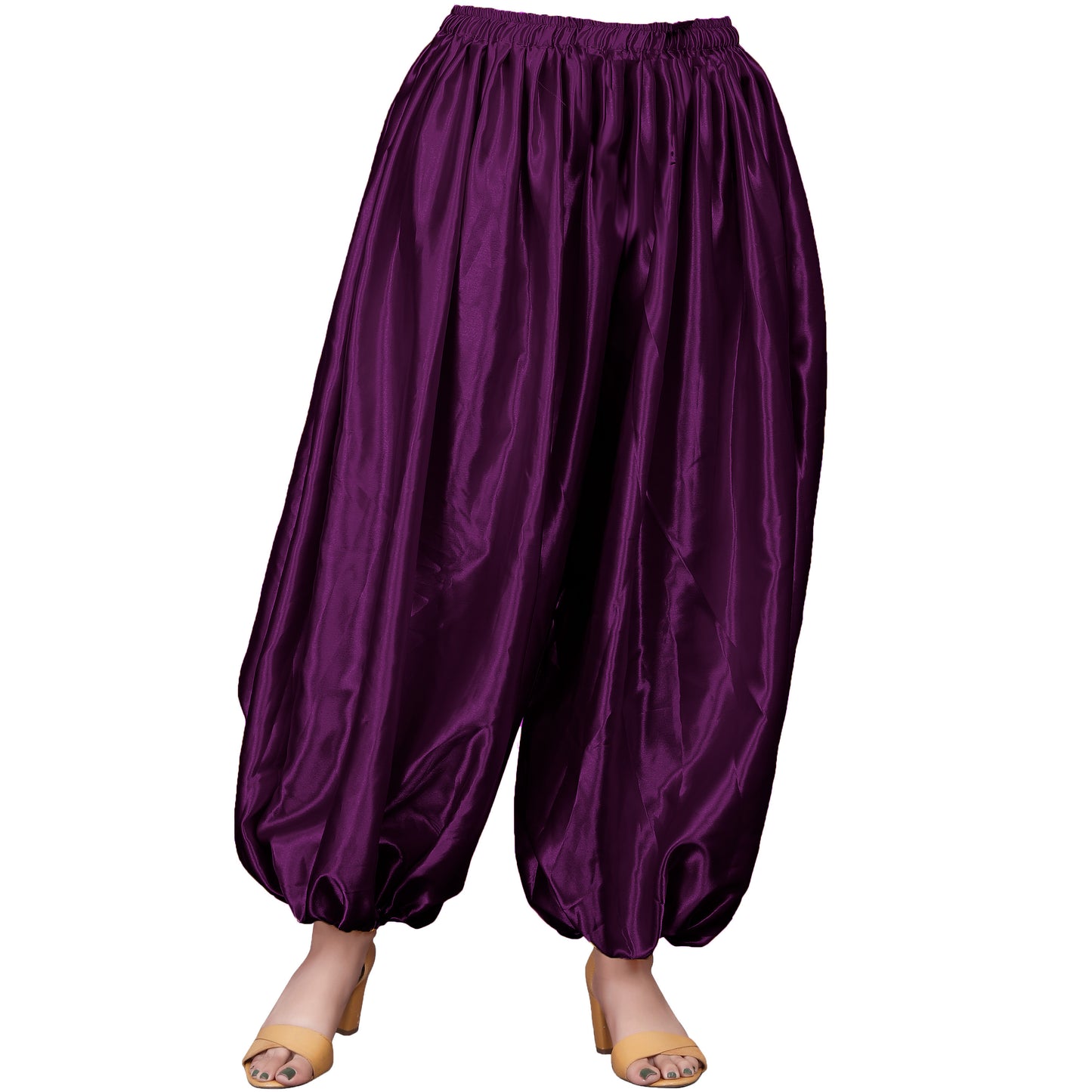 Satin Aladdin Harem Pant Long Boohoo Belly Dance Pant S132- Regular Size 3