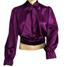 Party wear Satin Bow Blouse And Bow Shirt S27  - Regular Size 3