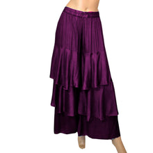 Satin Belly Dance 3 Layer Satin Palazzo Pants S97 - Regular Size 3