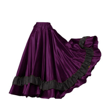 Belly Dance Satin Full Circle Skirt With Frill S33-Regular Size 3